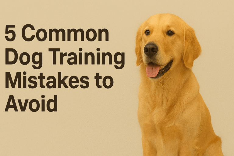 5 Common Dog Training Mistakes to Avoid