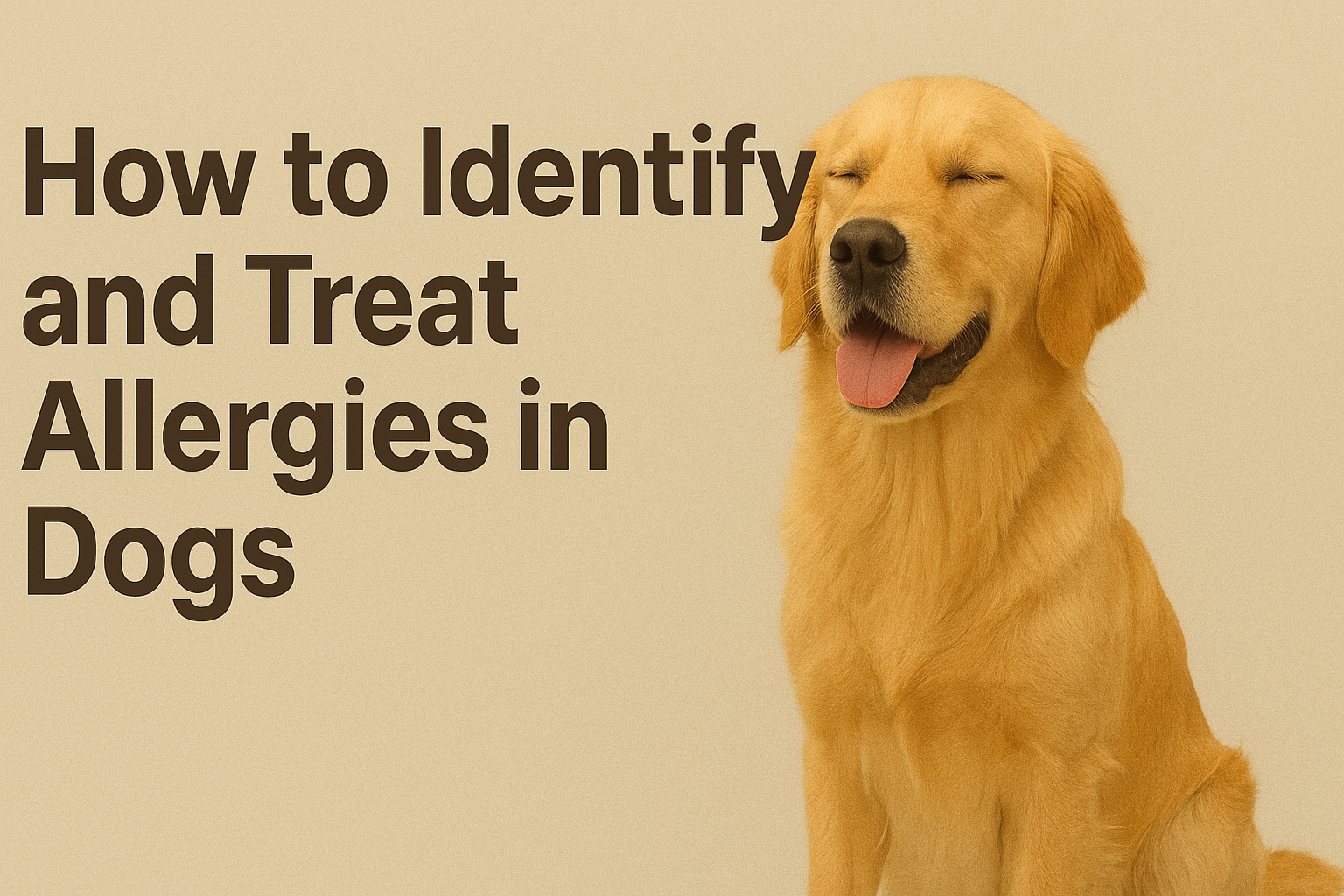  Identify and Treat Allergies in Dogs