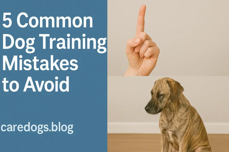 5 Common Dog Training Mistakes to Avoid