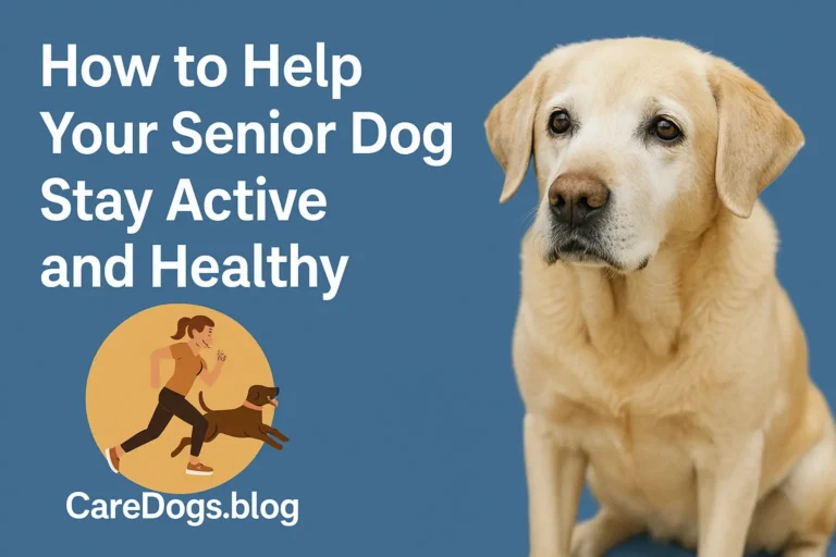 How to Help Your Senior Dog Stay Active and Healthy