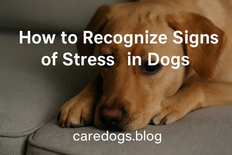 How to Recognize Signs of Stress in Dogs
