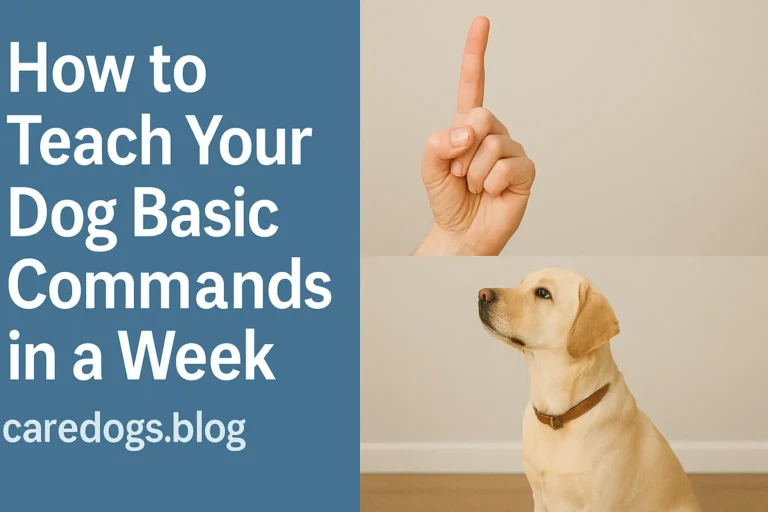 How to Teach Your Dog Basic Commands in a Week