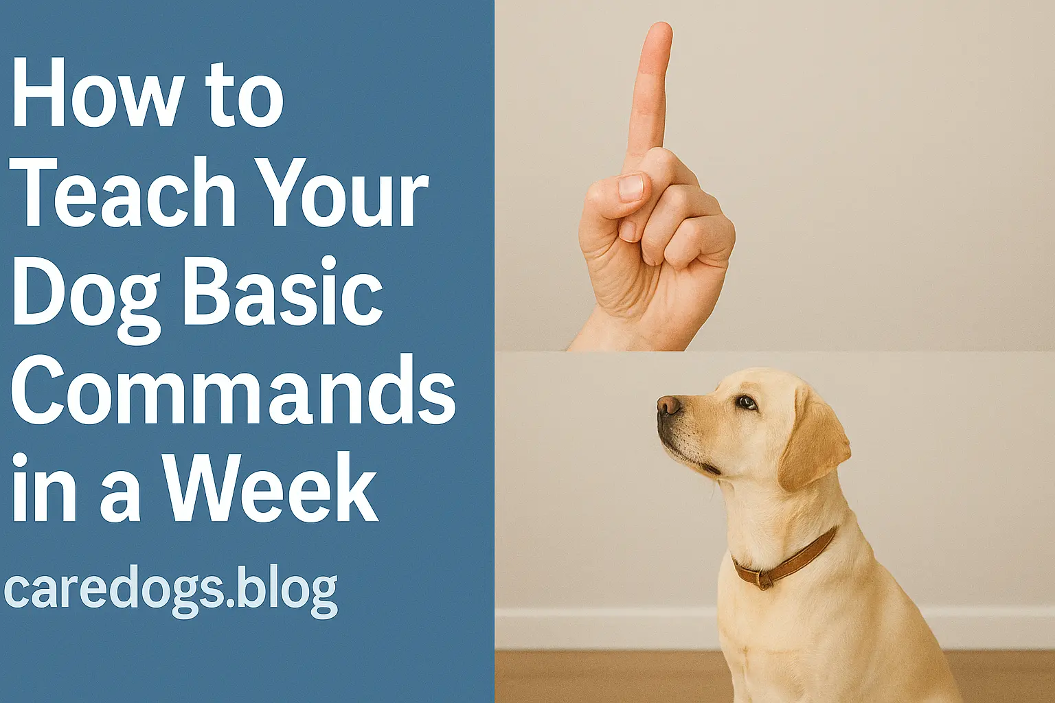 How to Teach Your Dog Basic Commands in a Week
