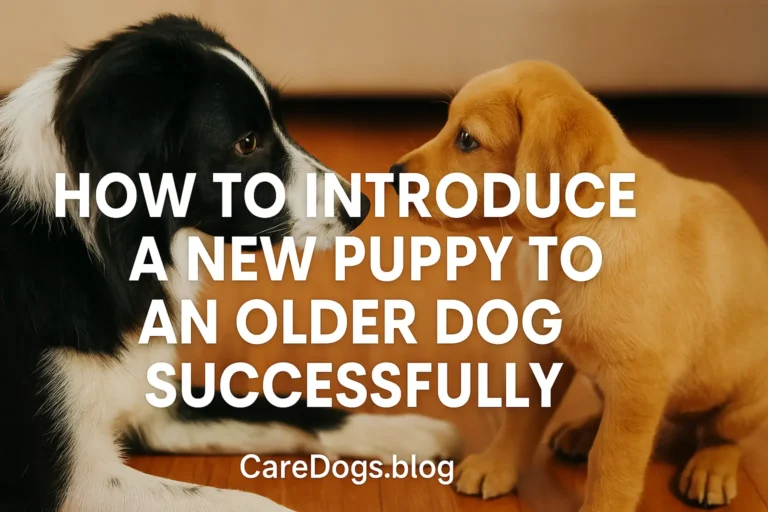 How to Introduce a New Puppy to an Older Dog Successfully